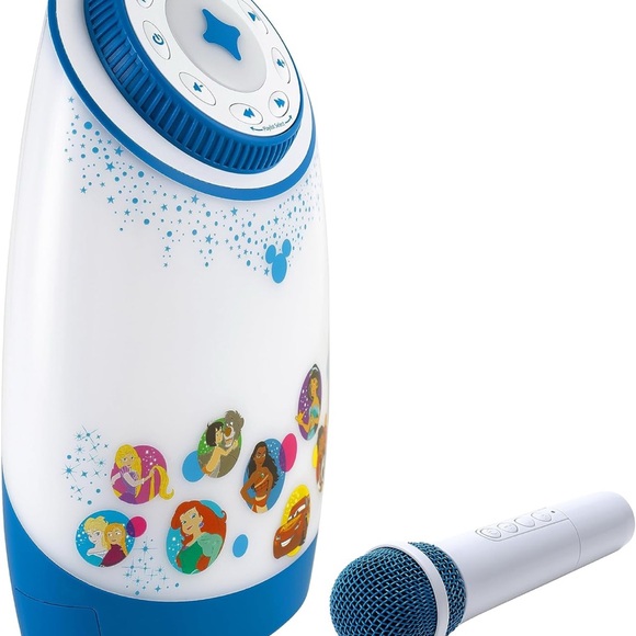 eDisney Karaoke Machine for Kids with Bluetooth Speaker and Wireless Microphone - Picture 5 of 12